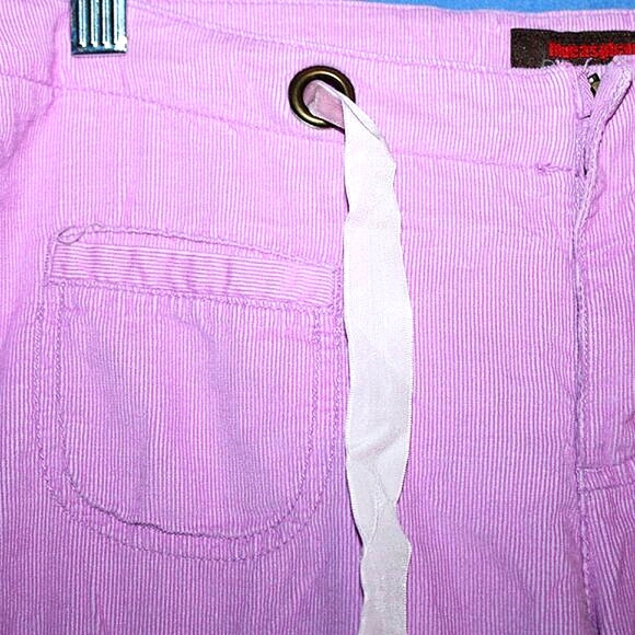 Blue Asphalt Purple Corduroy Drawstring Pants - Picture 4 of 9